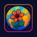 icon_geography_flower_cyberpunk icon preview
