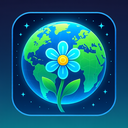 icon_geography_flower_futuristic icon preview