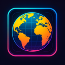 icon_geography_globe_cyberpunk icon preview