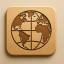 icon_geography_globe_embossed icon preview
