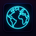icon_geography_globe_neon icon preview
