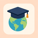 icon_geography_graduation_cap_flat_pastel icon preview