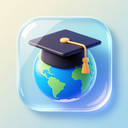 icon_geography_graduation_cap_glassy icon preview