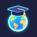 icon_geography_graduation_cap_glow_effect icon preview