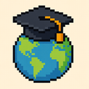 icon_geography_graduation_cap_pixel_art icon preview