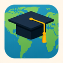 icon_geography_graduation_cap_sharp_edges icon preview