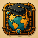 icon_geography_graduation_cap_steampunk icon preview