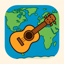 icon_geography_guitar_cartoon icon preview