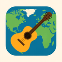icon_geography_guitar_flat_design icon preview