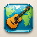 icon_geography_guitar_glassy icon preview