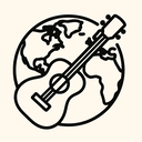 icon_geography_guitar_line_art icon preview