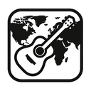 icon_geography_guitar_monochrome icon preview