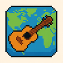 icon_geography_guitar_pixel_art icon preview