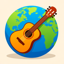 icon_geography_guitar_vibrant_colors icon preview