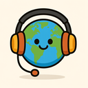 icon_geography_headphones_cartoon icon preview