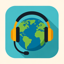 icon_geography_headphones_flat_design icon preview