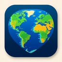 icon_geography_heart_digital_glitch icon preview