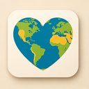 icon_geography_heart_elegant icon preview