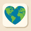 icon_geography_heart_flat_design icon preview