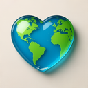 icon_geography_heart_glassy icon preview