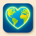 icon_geography_heart_glow_effect icon preview