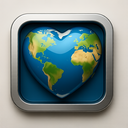 icon_geography_heart_metallic icon preview