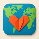 icon_geography_heart_origami icon preview
