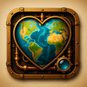 icon_geography_heart_steampunk icon preview