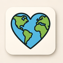 icon_geography_heart_thin icon preview
