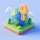 icon_geography_key_3d_isometric icon preview