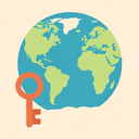 icon_geography_key_flat_pastel icon preview