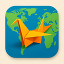 icon_geography_key_origami icon preview