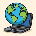 icon_geography_laptop_cartoon icon preview
