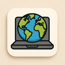 icon_geography_laptop_elegant icon preview