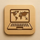 icon_geography_laptop_embossed icon preview