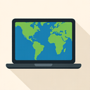 icon_geography_laptop_flat_design icon preview