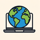 icon_geography_laptop_geometric icon preview