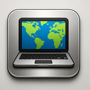 icon_geography_laptop_metallic icon preview