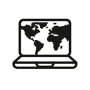 icon_geography_laptop_monochrome icon preview