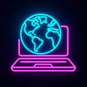 icon_geography_laptop_neon icon preview