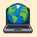 icon_geography_laptop_pixel_art icon preview