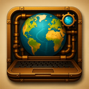 icon_geography_laptop_steampunk icon preview