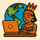 icon_geography_laptop_tribal icon preview