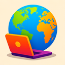 icon_geography_laptop_vibrant_colors icon preview