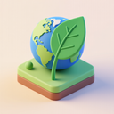 icon_geography_leaf_3d_isometric icon preview