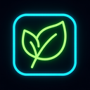icon_geography_leaf_neon icon preview