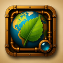 icon_geography_leaf_steampunk icon preview