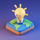 icon_geography_light_bulb_3d_isometric icon preview