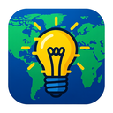 icon_geography_light_bulb_digital_glitch icon preview