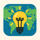 icon_geography_light_bulb_flat_design icon preview